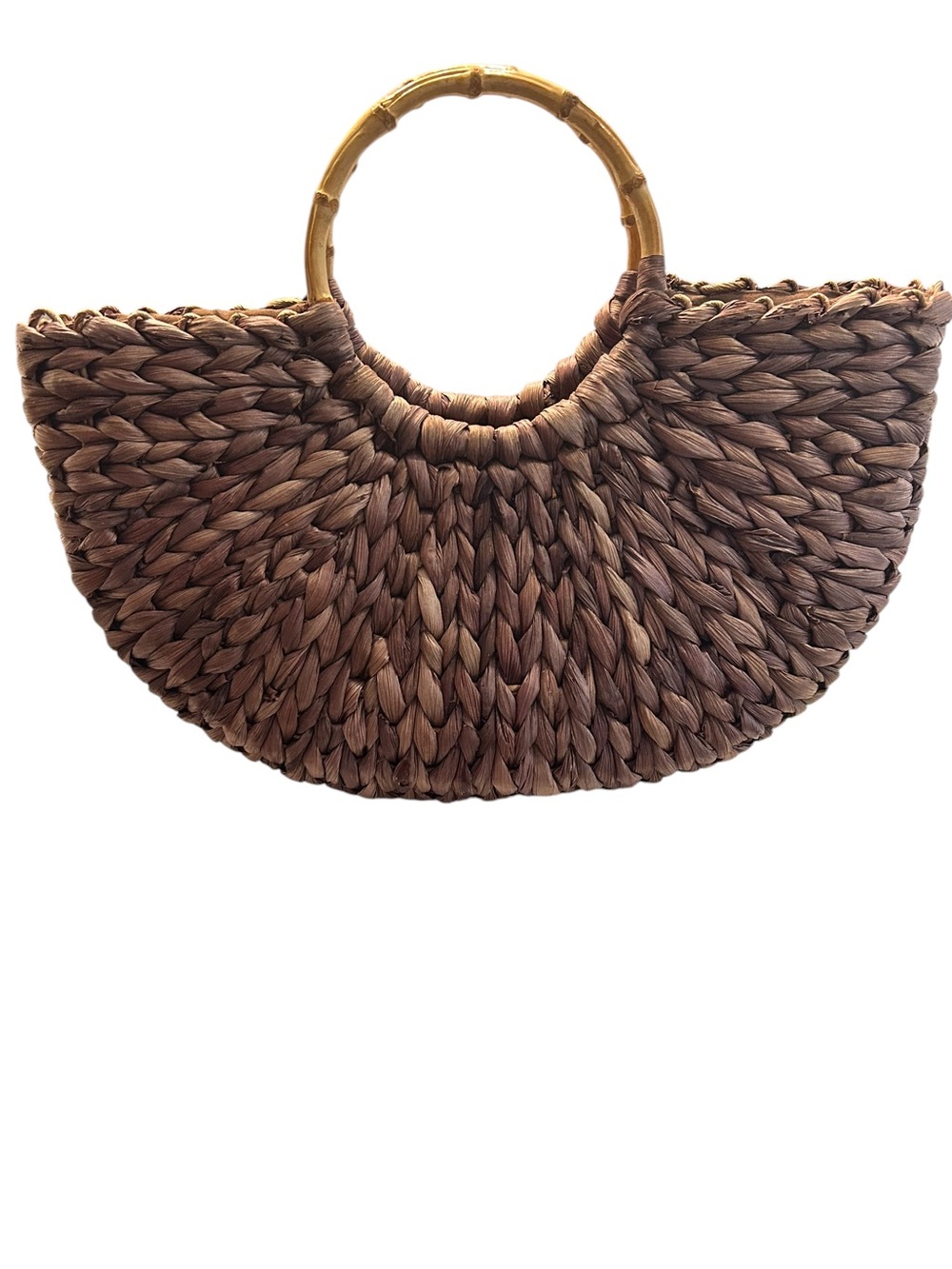 La Senza Woven Crescent Straw Hand Bag - Picture 3 of 11